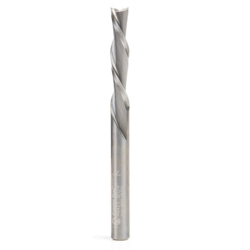 1/4" x 3" Down-Cut Spiral Plunge Bit, 2-Flute, 1/4" Shank