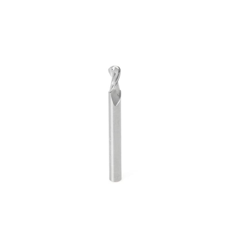 1/4" x 2-1/2" Up-Cut Ball Nose Spiral Router Bit, 2-Flute, 1/4" Shank