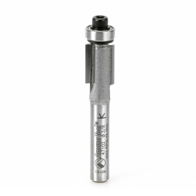 3/8" x 2-1/8" Flush Trim Bit, 2-Flute, 1/4" Shank