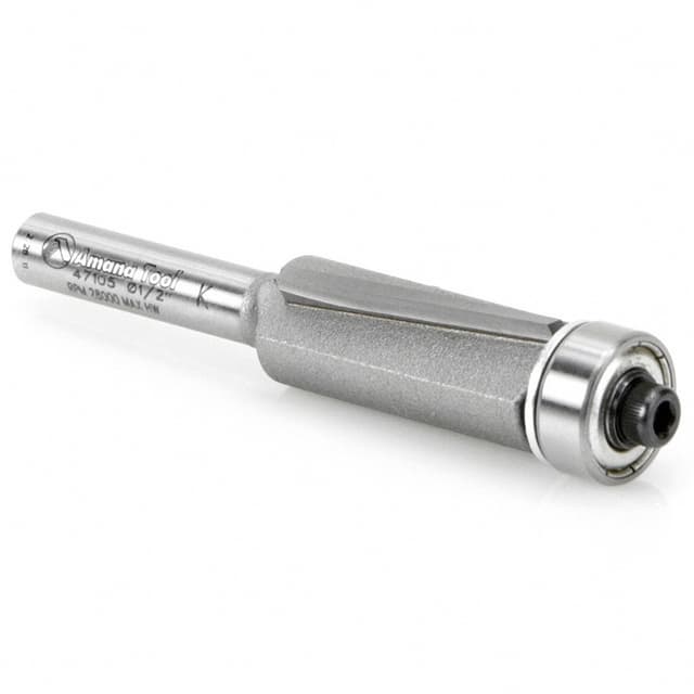 Dynabit™ 1/2" x 2-5/8" Down-Shear Laminate Flush Trim Bit, 2-Flute, 1/4" Shank