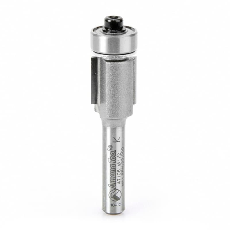 1/2" x 2-1/4" Flush Trim Bit, 2-Flute, 1/4" Shank