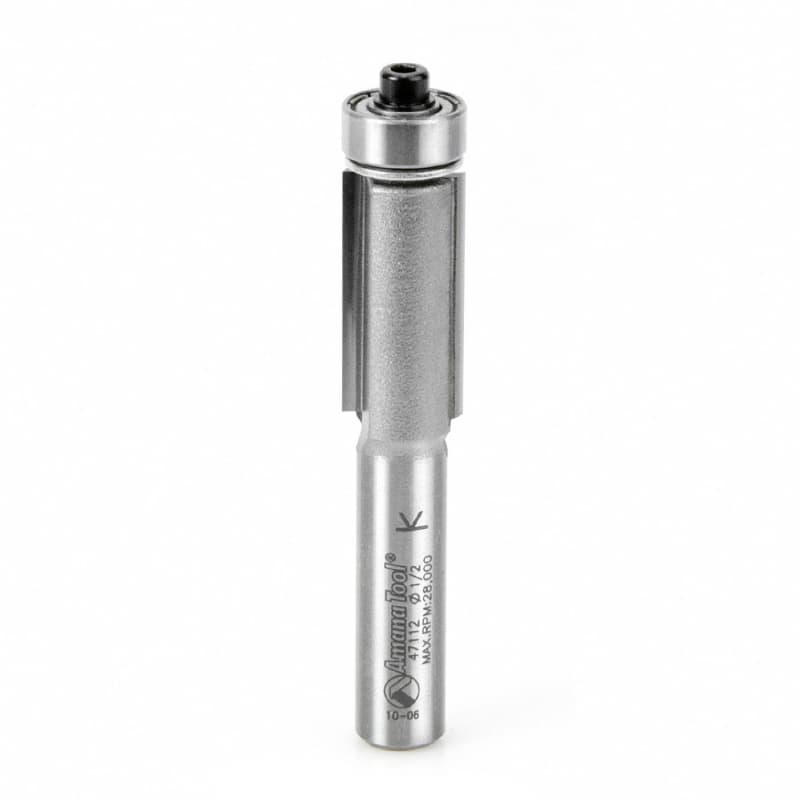 1/2" x 2-7/8" Flush Trim Bit, 2-Flute, 3/8" Shank