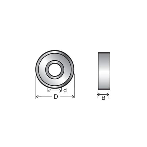 1" x 1/2" x 5.7mm Steel Ball Bearing Guide