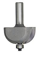 1/2" x 1/16" Radius Cove Router Bit, 2-Flute, 1/4" Shank