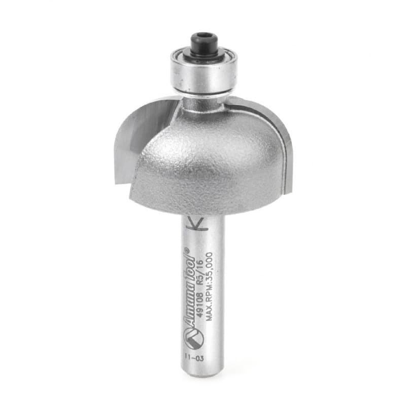 1" x 5/16" Radius Cove Router Bit, 2-Flute, 1/4" Shank