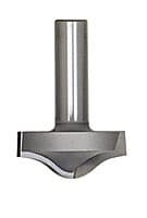 1-5/8" x 3/8" Radius Plunge Raised Ogee Router Bit, 2-Flute, 1/2" Shank