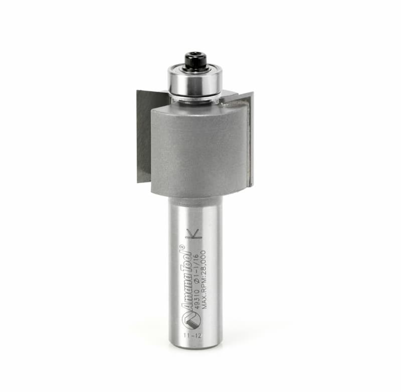 1-1/16" Dia x 7/8" Special Rabbet Bit, 2 Flute, 1/2" Shank