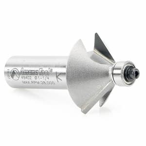 1-1/4" x 2-3/8" Chamfer Router Bit, 2-Flute, 1/2" Shank