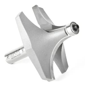 3" Dia x 1-1/2" Carbide Tipped Corner Round Bit, 1-1/4" Radius, 1/2" Shank
