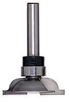 1-1/4" x 2" Wainscot Wall Panel Bead Stile Cutter Router Bit, 2-Flute, 1/4" Shank