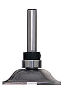 1-1/2" x 2" Ogee Rail Router Bit, 2-Flute, 1/4" Shank