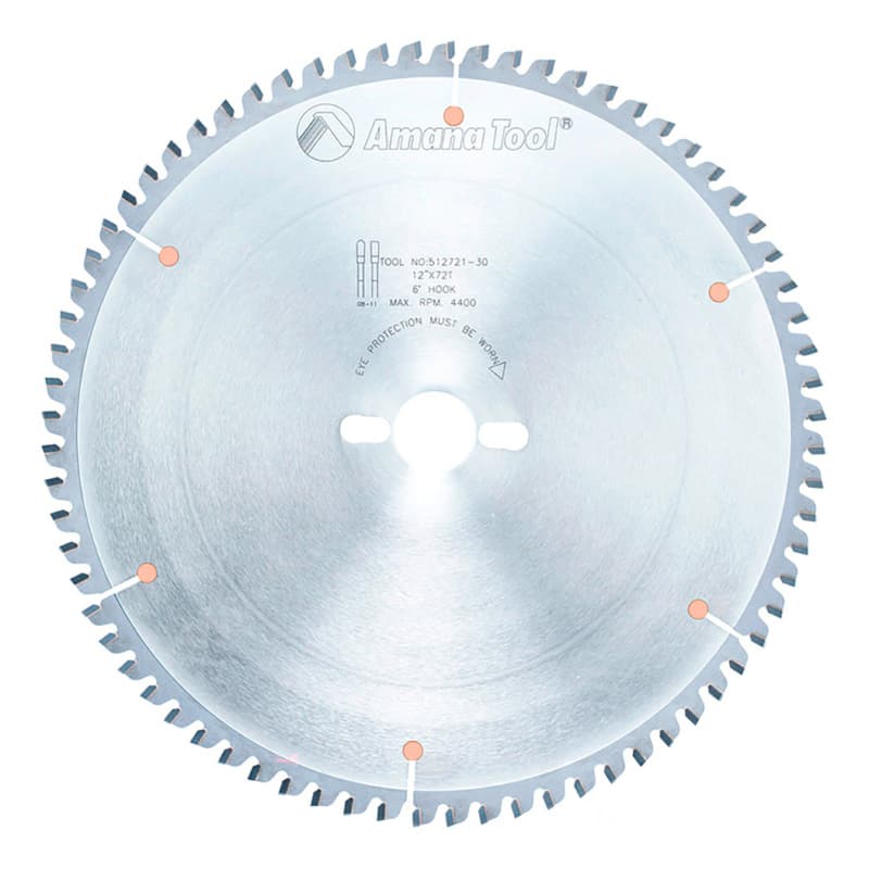 12" x 72 Teeth Aluminum/Non-Ferrous Metals Saw Blade, 30mm Bore