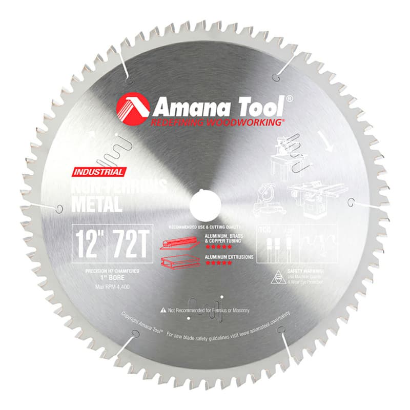 12" x 72 Teeth Aluminum/Non-Ferrous Metals Saw Blade
