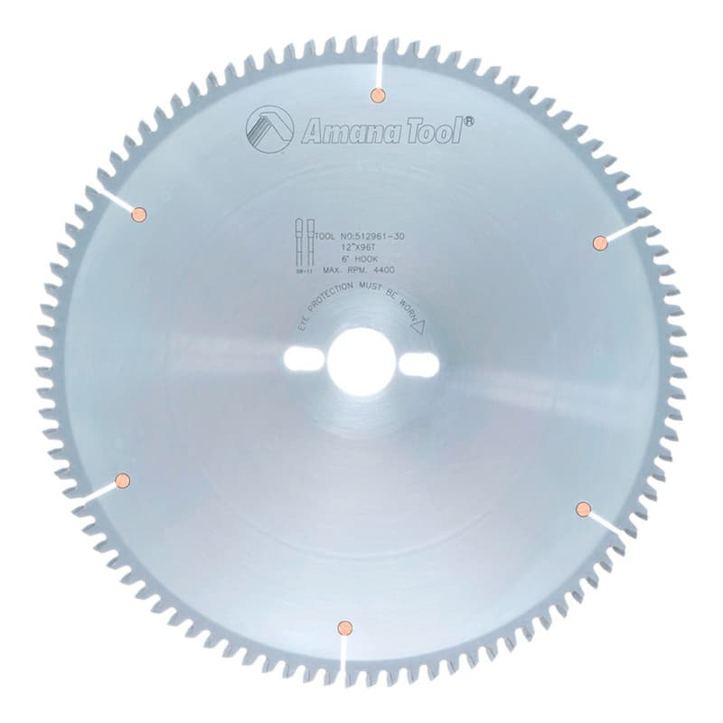 12" x 96 Teeth Aluminum/Non-Ferrous Metals Saw Blade, 30mm Bore