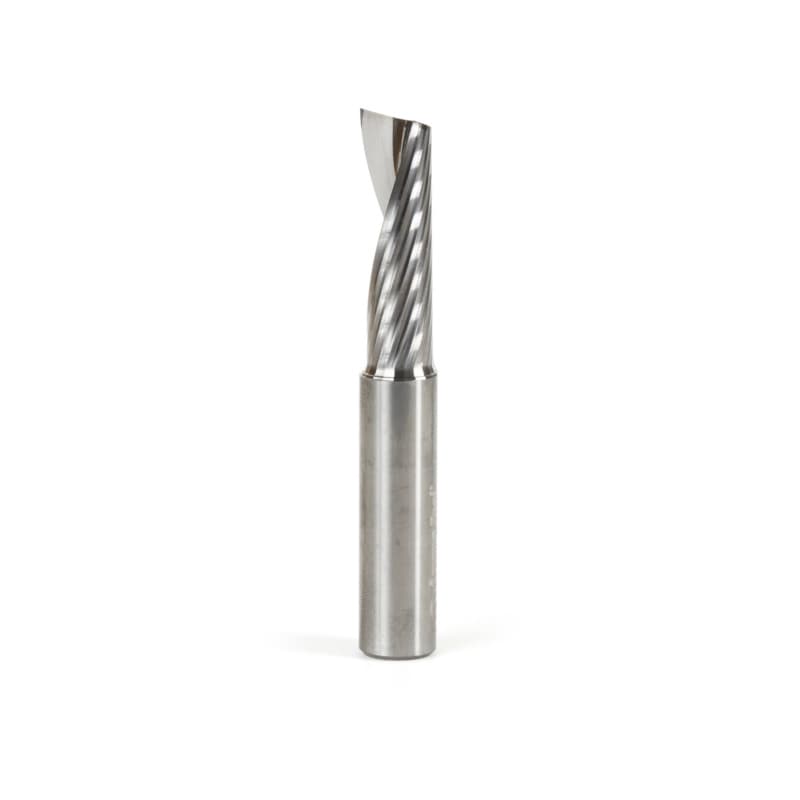 1/2" x 3-1/2" Up-Cut 'O' Plastic Cutting CNC Spiral Router Bit, 1-Flute, 1/2" Shank