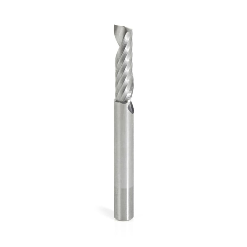 1/4" x 2-1/2" x 7/8" Up-Cut 'O' Plastic Cutting CNC Spiral Router Bit, 1-Flute, 1/4" Shank