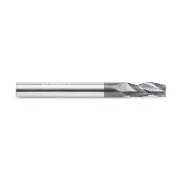 1/4" Dia x 5/8" CNC Solid Carbide Up-Cut Spiral Router Bit for Steel/Stainless Steel with AlTiN Coating 3-Flute, 1/4" Shank