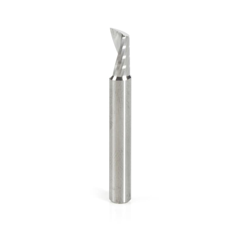 3/16" x 1-1/2" Up-Cut 'O' Aluminum Cutting CNC Spiral Router Bit, 1-Flute, 3/16" Shank