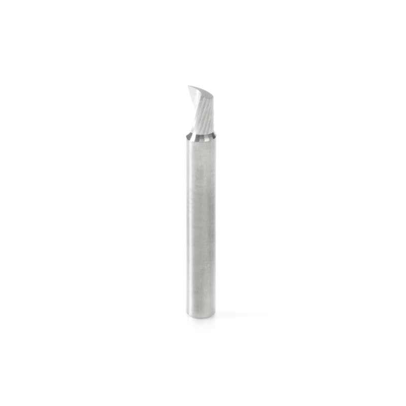 1/4" x 2" Up-Cut 'O' Aluminum Cutting CNC Spiral Router Bit, 1-Flute, 1/4" Shank
