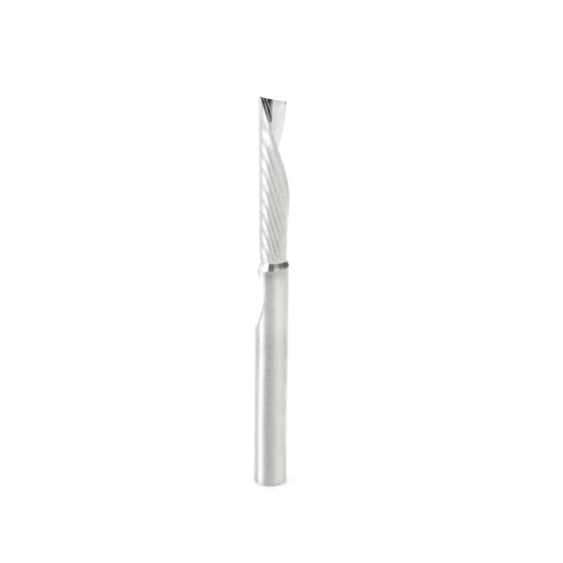 1/4" x 3" Up-Cut 'O' Aluminum Cutting CNC Spiral Router Bit, 1-Flute, 1/4" Shank