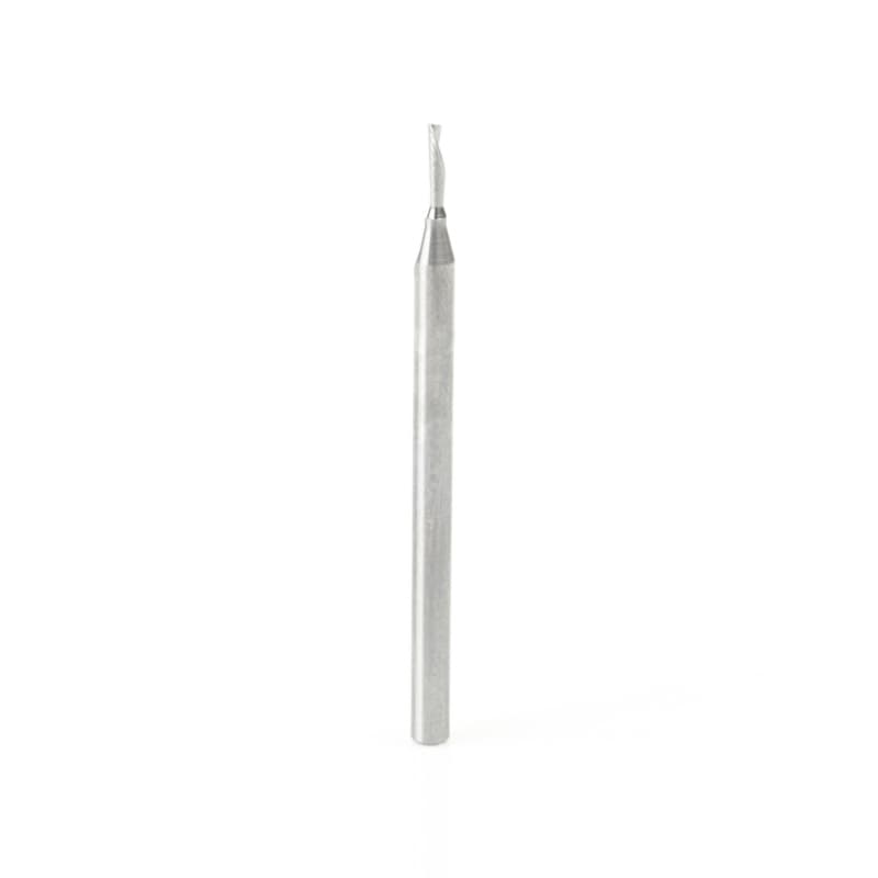 1/16" x 2" Down-Cut 'O' Plastic Cutting CNC Spiral Router Bit, 1-Flute, 1/8" Shank