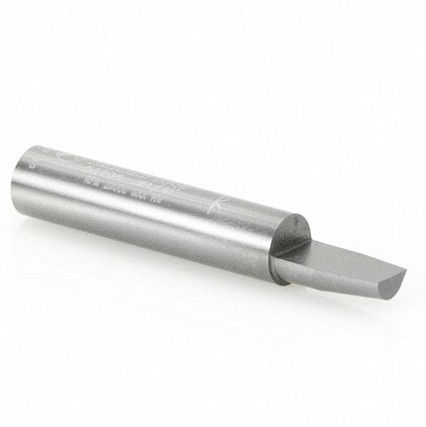 1/4" Dia x 3/8" Carbide Tipped Combination Flush/Bevel Trimmer, 1/4" Shank Single-Flute