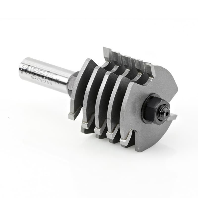 1-7/8" Dia x 1-3/8" Carbide Tipped Box Joint, 1/2" Shank with Upper BB 3-Flute, Set
