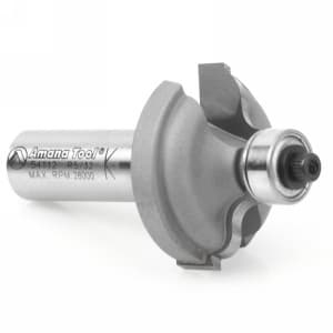 1-3/8" Dia x 1/2" Carbide Tipped Ogee Bit, Fillet 5/32" Radius, 1/2" Shank