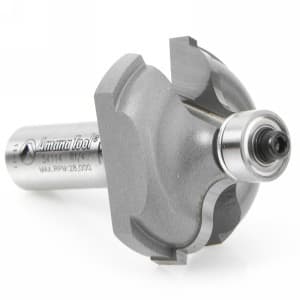 1-5/8" Dia x 3/4" Carbide Tipped Ogee Bit, Fillet 1/4" Radius, 1/2" Shank