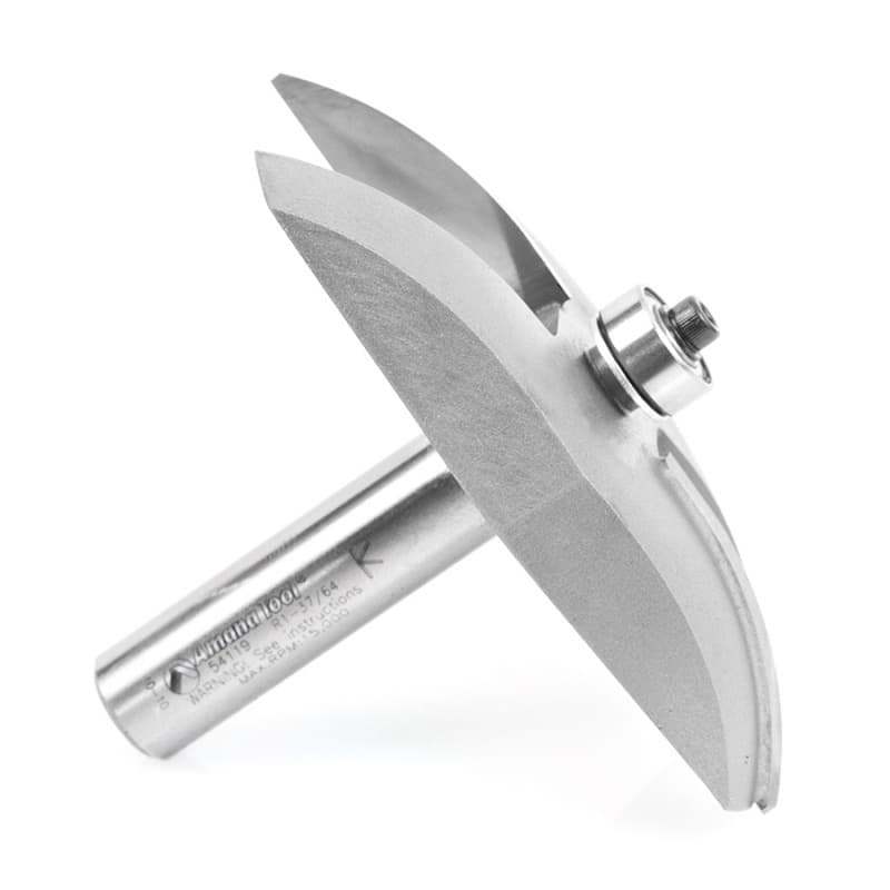 3-3/8" x 2-3/8" Cove Raised Panel Bit, 2-Flute, 1/2" Shank