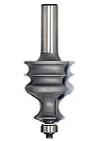 1-3/8" Dia x 1-5/8" Carbide Tipped Classical Architectural Molding 1/8" x 5/32" x 5/32" Radius, 1/2" Shank