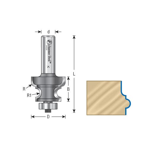 EDGE FORMING BIT 1/2 SHANK, 54322