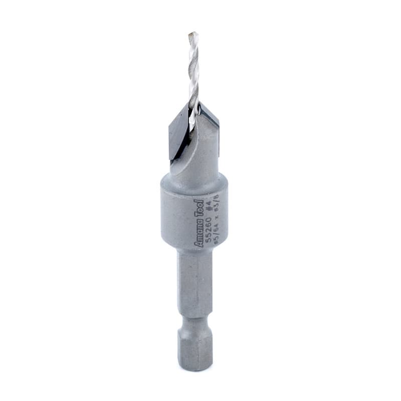 3/8" x 2-1/8" Carbide Tipped Countersink Bit for Wood, #4 Screw