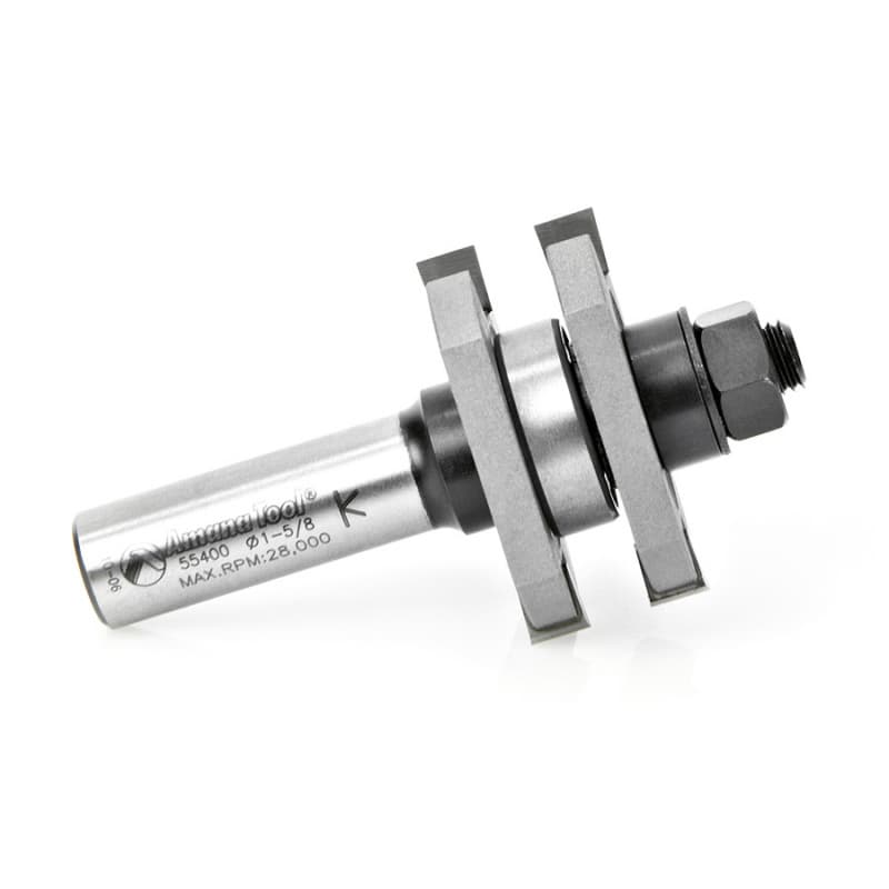 1-5/8" 2-Wing Tongue/Groove Assembly Bit, 1/2" Shank