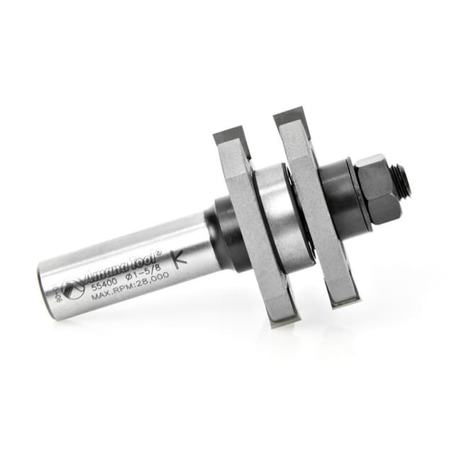 1-5/8" 2-Wing Tongue/Groove Assembly Bit, 1/2" Shank