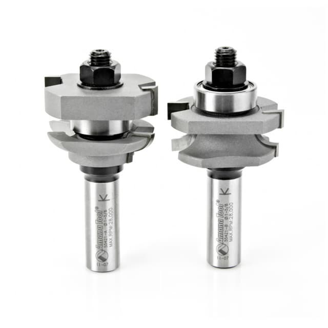 1-5/8" Dia x 11/16" Carbide Tipped Concave Stile/Rail 5/32" Radius, 1/2" Shank Set (2-Piece)