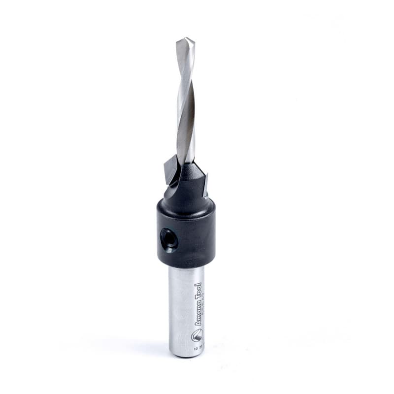 1/2" x 60mm Carbide Tipped Countersink Bit, 10mm Shank, 4mm Drill Hole Size