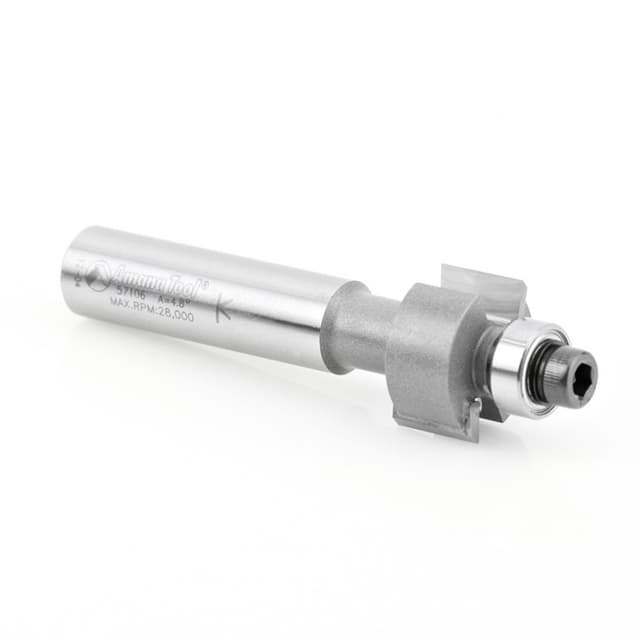 7/8" Dia x 1/2" Carbide Tipped Solid Surface Face Inlay Bit, 1/2" Shank