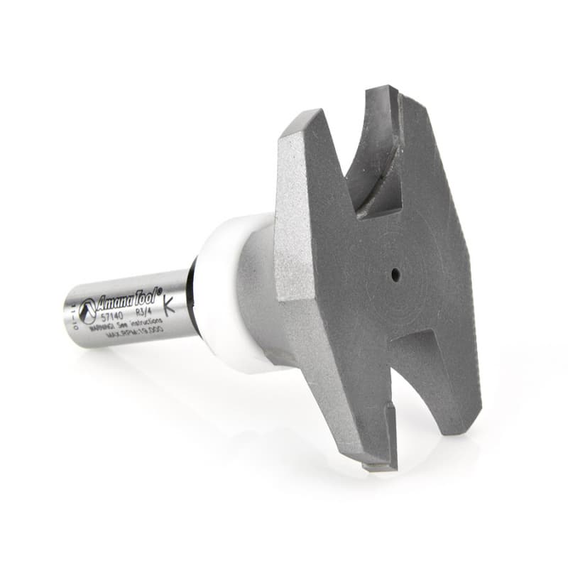 2-5/8" Dia x 1" Carbide Tipped Round Under Solid Surface Router Bit, 3/4" Radius, 1/2" Shank