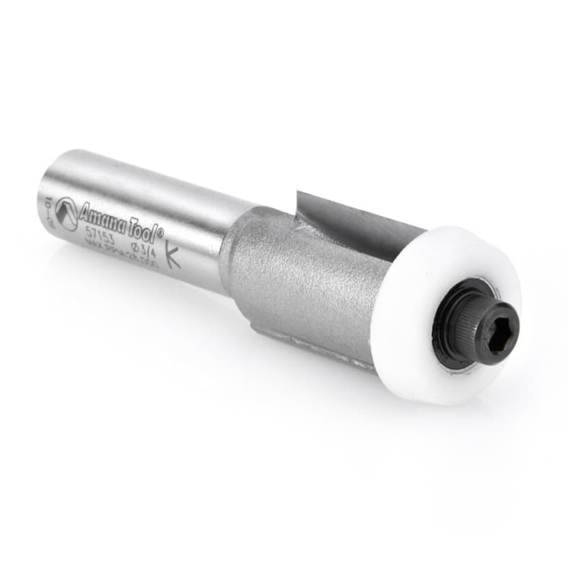 3/4" x 3-1/4" Sink/Trim Bit with Ultra-Glide Ball Bearing Guide Solid Surface, 2-Flute, 1/2" Shank