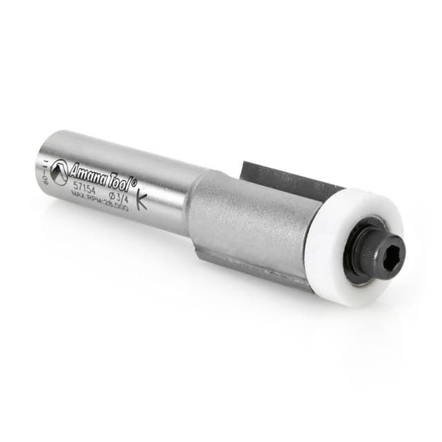 3/4" x 3-1/2" Sink/Trim Bit with Ultra-Glide Ball Bearing Guide Solid Surface, 2-Flute, 1/2" Shank