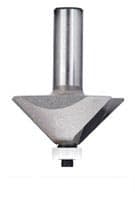 2-17/32" x 3-5/8" Chamfer Router Bit with Ball Bearing Guide Solid Surface, 2-Flute, 1/2" Shank
