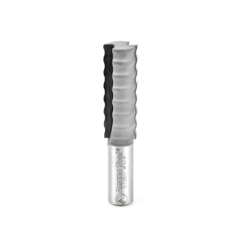 5/8" x 3-1/8" Wavy Glue Joint Solid Surface Bit, 2-Flute, 1/2" Shank