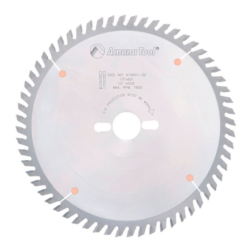 10" x 60 Teeth Heavy Duty Trimming/Cross-Cut General Purpose Saw Blade