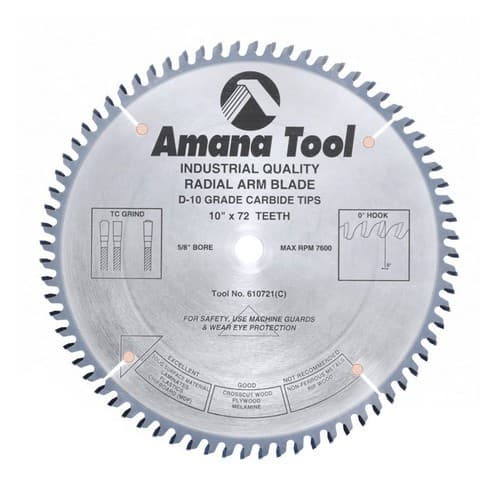 10" x 72 Teeth Solid Surface Saw Blade