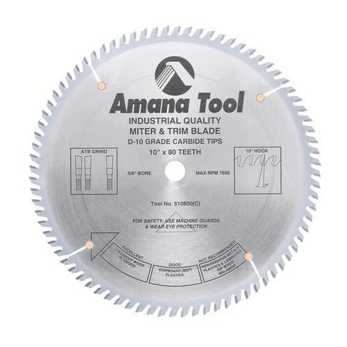 10" x 80 Teeth Trim Saw Blade