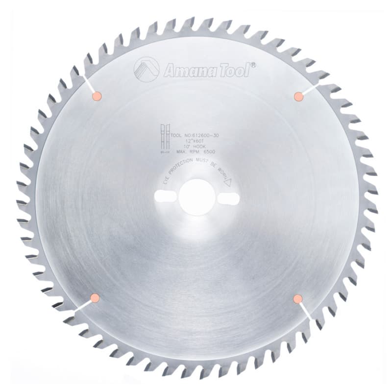 12" x 60 Teeth Cross-Cut/Cut-Off Saw Blade, 30mm Bore Diameter