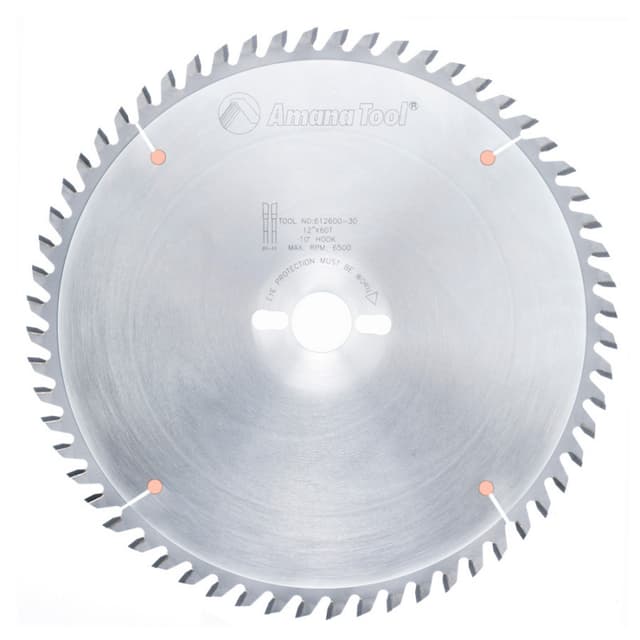 12" x 60 Teeth Cross-Cut/Cut-Off Saw Blade, 30mm Bore Diameter