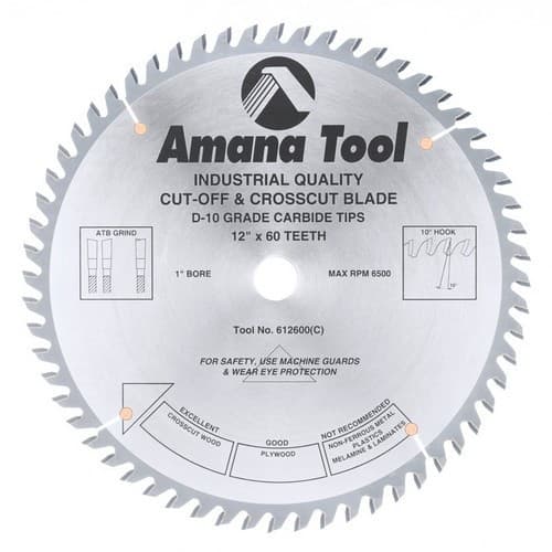 12" x 60Teeth Cross-Cut/Cut-Off Saw Blade