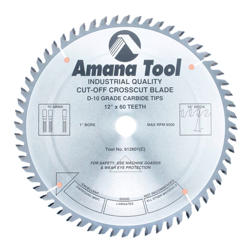 12" x 60 Teeth Heavy Duty Trimming/Cross-Cut General Purpose Saw Blade
